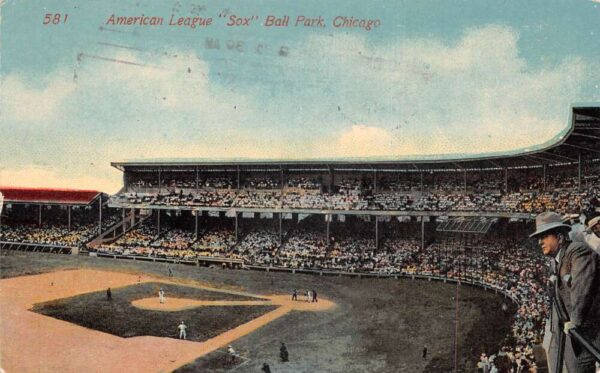 Chicago Illinois American League Sox Ball Park Baseball Sports Postcard AA93163