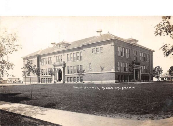 Wadena Minnesota High School Real Photo Vintage Postcard AA93222