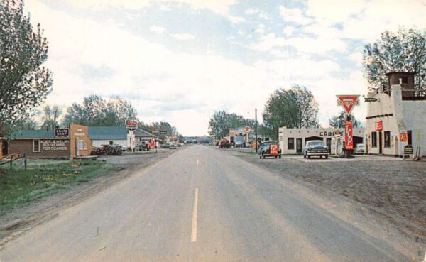 Custer Montana Main Street Business Section Vintage Postcard AA93276