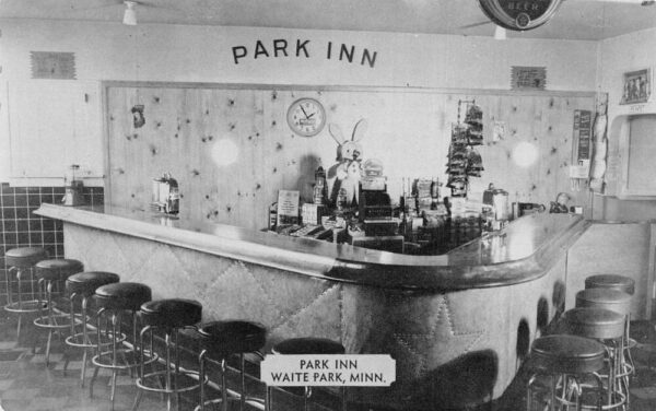 Waite Park Minnesota Park Inn Lunch Counter Bar Vintage Postcard AA93283