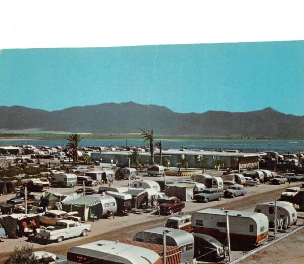 Ensenada Mexico Estero Beach Hotel Resort Trailer Park Postcard AA94009