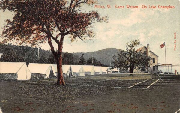 Milton Vermont Lake Champlain Camp Watson Vintage Postcard AA94023