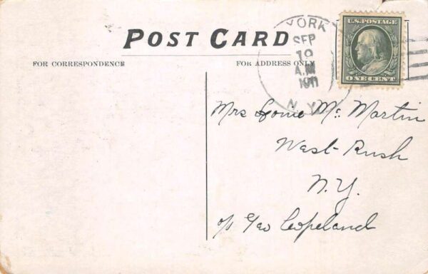 York New York Church Vintage Postcard AA94033 - Image 2