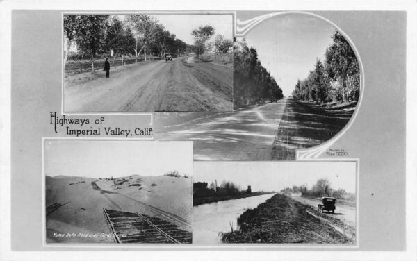 Imperial Valley California Highways Street Views Real Photo Postcard AA94045