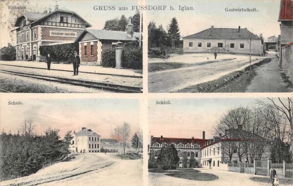 Fuzzdorf Czech Republic Multiview Train Station School Gruss aus PC AA94069