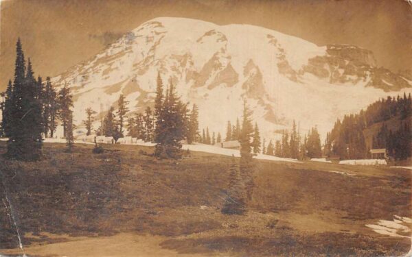 Longmire Washington Paradise Valley Reese's Camp Real Photo Postcard AA94072