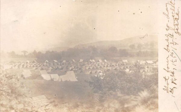 Brisben New York ? Military Camp Birds Eye View Real Photo Postcard AA94215