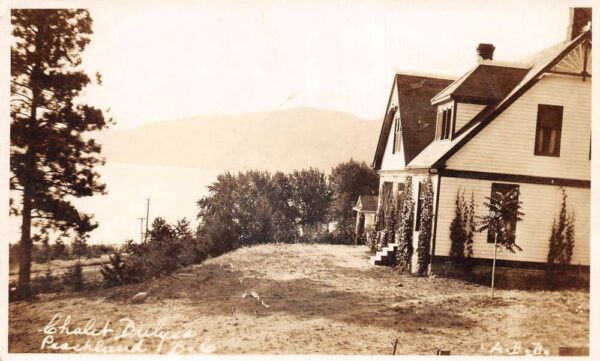 Peachland Canada Chalet Bulyea Garraway House Real Photo Vintage PC AA94283