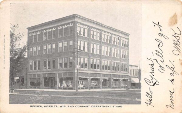 Sayre Pennsylvania Reeser Kessler Weiland Dept Store Vintage Postcard AA94366