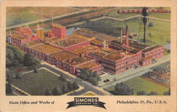 Philadelphia Pennsylvania Simonds Abrasive Co Office and Factory PC AA94370