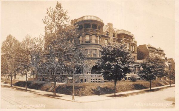 Washington DC Fairmont Seminary Real Photo Vintage Postcard AA94391