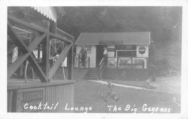 Healdsburg California Trails End Cocktail Lounge Coke Sign Real Photo PC AA94409