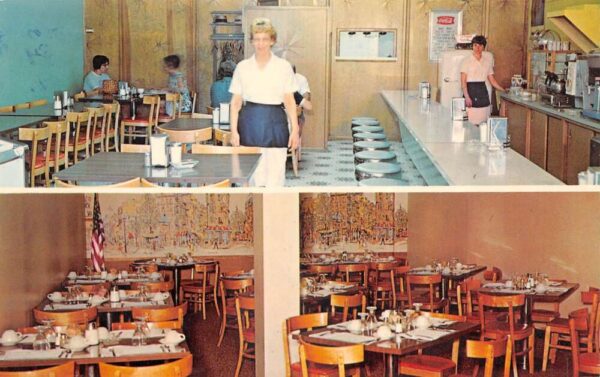 Luverne Minnesota Lamberton's Downtown Cafe Interior Vintage Postcard AA94421