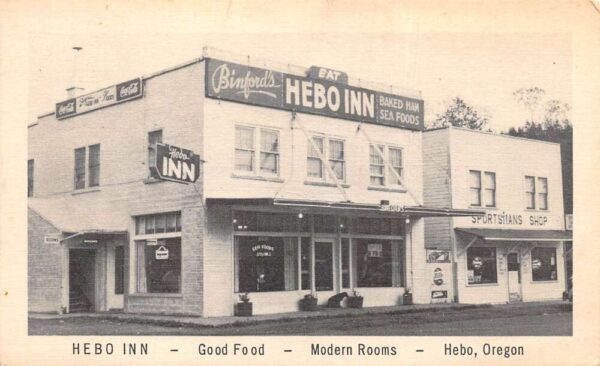 Hebo Oregon Hebo Inn Restaurant Vintage Postcard AA94441