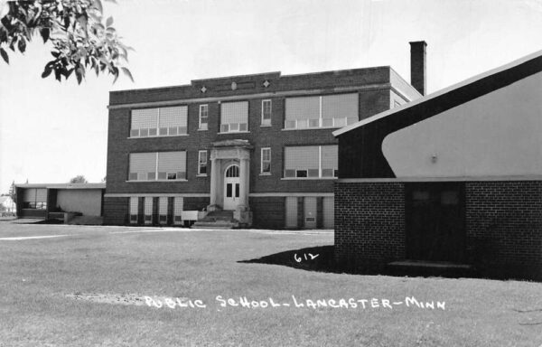 Lancaster Minnesota Public School Real Photo Vintage Postcard AA94455