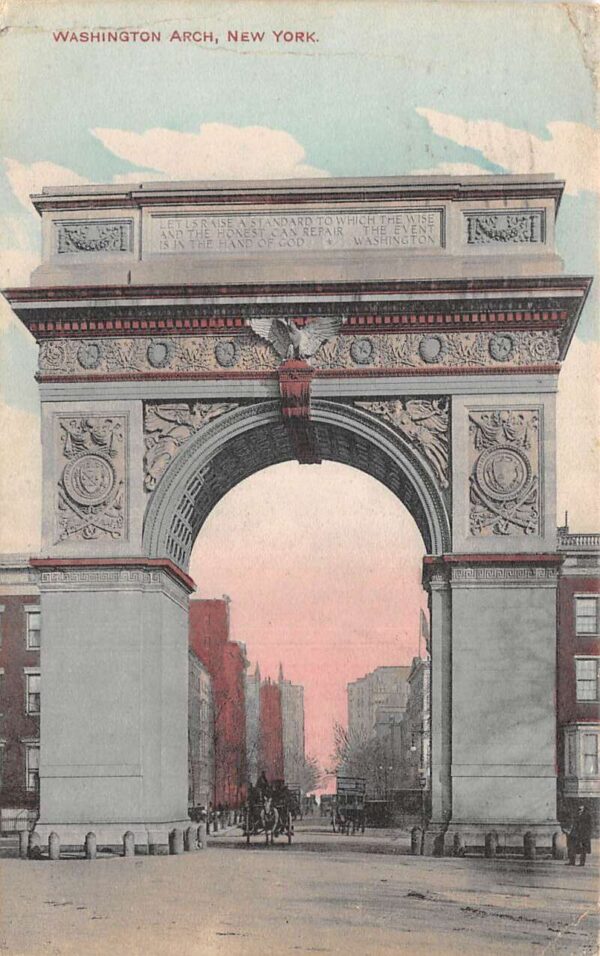 New York City Washington Arch Vintage Postcard AA95015