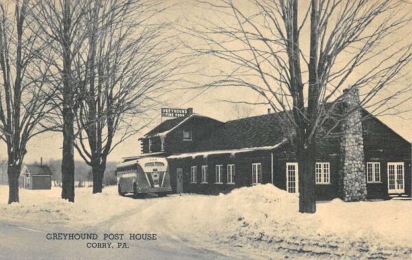 Corry Pennsylvania Greyhound Post House Vintage Postcard AA95037