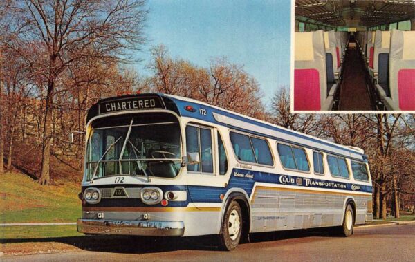 Yonkers New York Club Transportation Bus Vintage Postcard AA95041