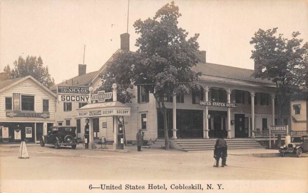 Cobleskill New York United States Hotel Chevrolet Garage Real Photo PC AA95212