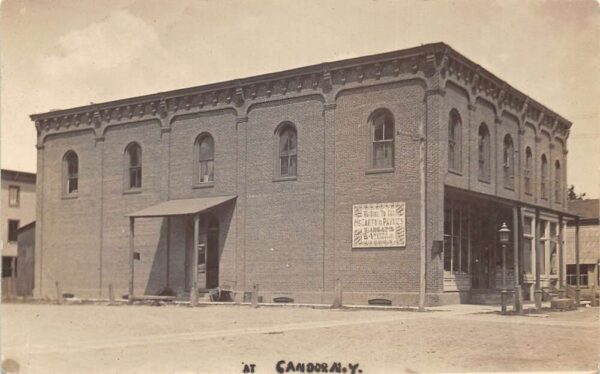 Candor New York McCarty and Payne Store and Street Scene Real Photo PC AA95213