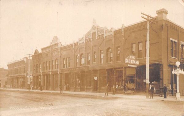 Miles City Montana Street Scene Business District Real Photo Postcard AA95223