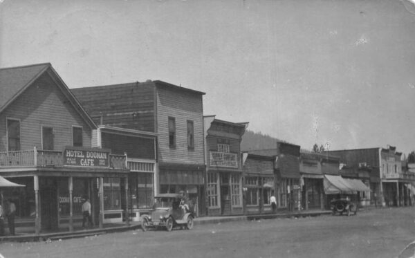 Troy Montana Business District Street Scene Real Photo Postcard AA95241