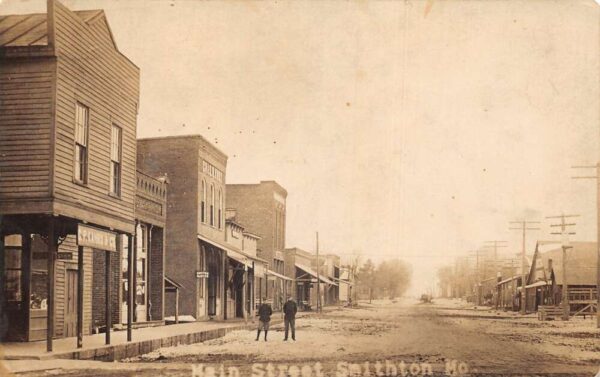 Smithton Missouri Main Street Real Photo Vintage Postcard AA95251