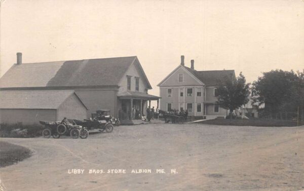 Albion Maine Libby Bros Store Real Photo Vintage Postcard AA95263