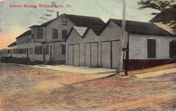 Auburn Pennsylvania Auburn Knitting Mills Vintage Postcard AA95348