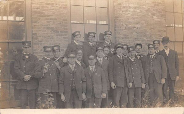 Trolley Street Car Motormen and Conductors Real Photo Vintage Postcard AA95369