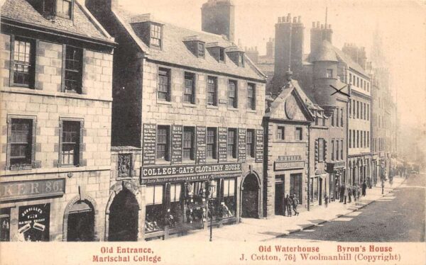 Abderdeen Scotland Marischal College Waterhouse Byrons House Postcard AA96698