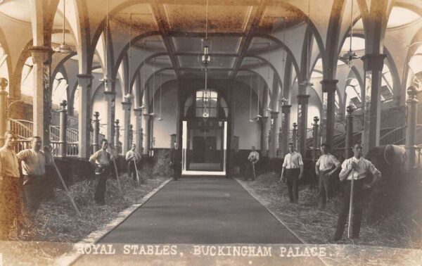 London England Buckingham Palace Royal Stables Real Photo Postcard AA96704