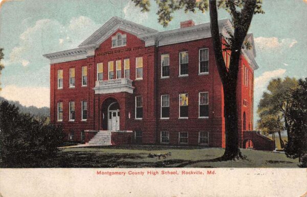 Rockville Maryland High School Vintage Postcard AA96712