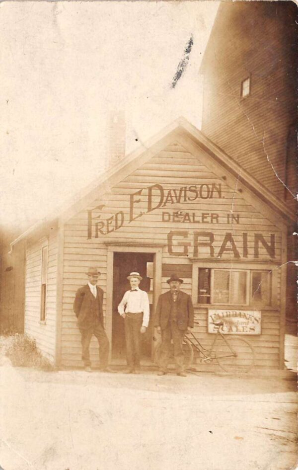 Rock Falls Illinois ? Davison Grain Store Fairbanks Scales Real Photo PC AA96765