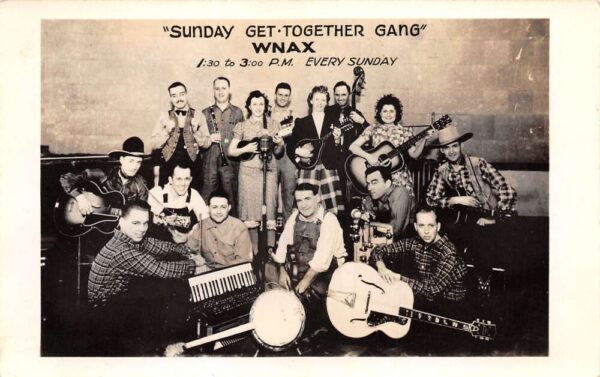 Yankton South Dakota WNAX Radio Sunday Get Together Band Real Photo PC AA96766