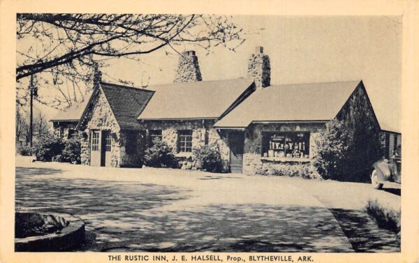 Blytheville Arkansas The Rustic Inn Vintage Postcard AA96785