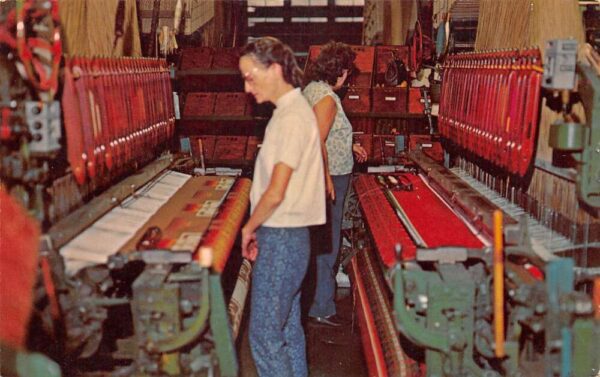 Pendleton Oregon Woolen Mills Jacquard Looms Vintage Postcard AA96787