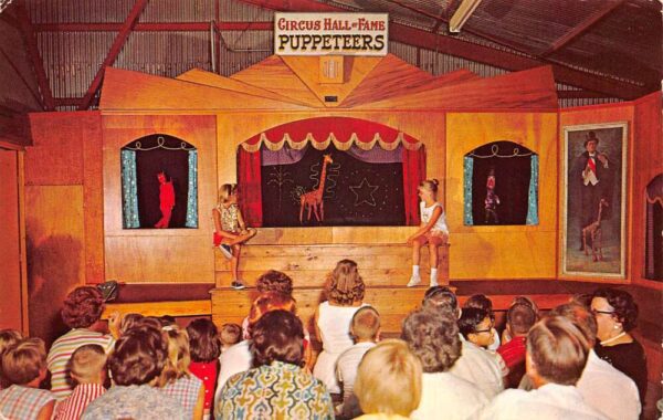 Sarasota Florida Circus Hall of Fame Marionettes Puppet Show Postcard AA96791