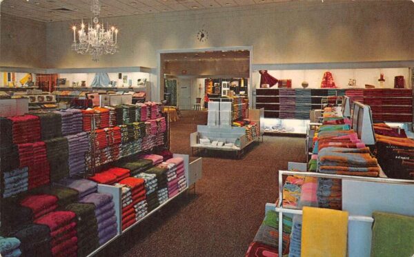 Eden North Carolina Fieldcrest Store Interior View Vintage Postcard AA96794