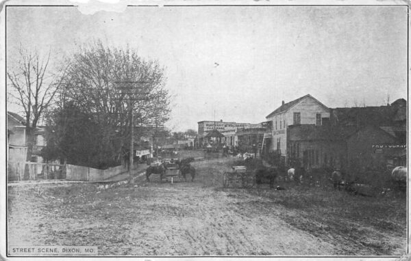 Dixon Missouri Street Scene Vintage Postcard AA96804