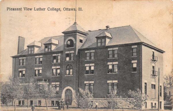 Ottawa Illinois Pleasant View Luther College Vintage Postcard AA96805