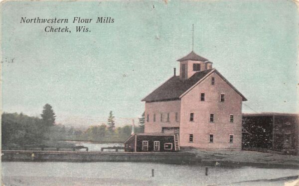 Chetek Wisconsin Northwestern Flour Mills Vintage Postcard AA96906