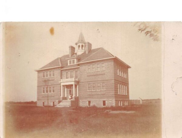 Coloma Wisconsin School Real Photo Vintage Postcard AA96936