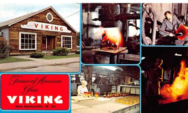 New Martinsville West Virginia Viking Glass Co Gift Shop and Factory PC AA96980