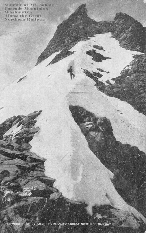 Glacier Park Montana Mt Sahale Summit Great Northern Ry Vintage Postcard AA97008