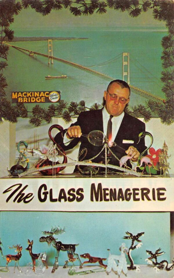 Mackinaw City Michigan The Glass Menagerie Gift Shop Glass Bridge PC AA97009