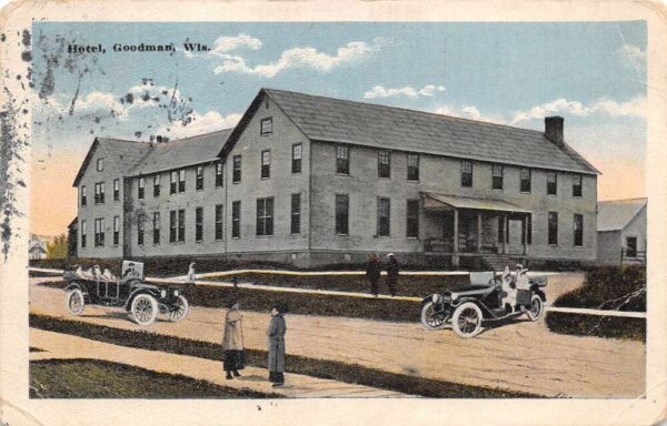 Goodman Wisconsin Hotel Vintage Postcard AA97034