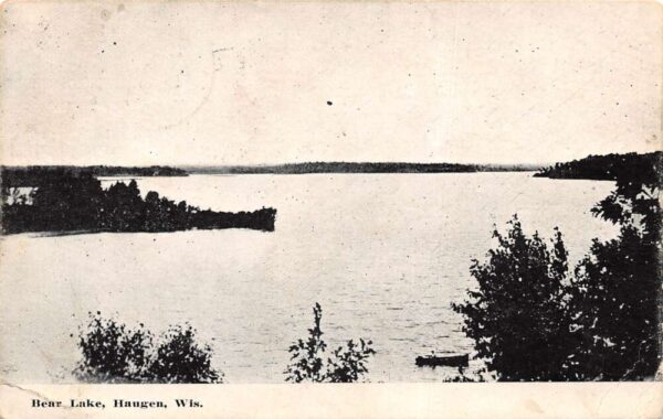 Haugen Wisconsin Bear Lake Scenic View Vintage Postcard AA97113