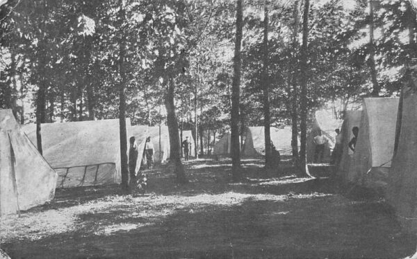 Lomira Wisconsin YPA Evangelical Campground Group A Tent St Postcard AA97118