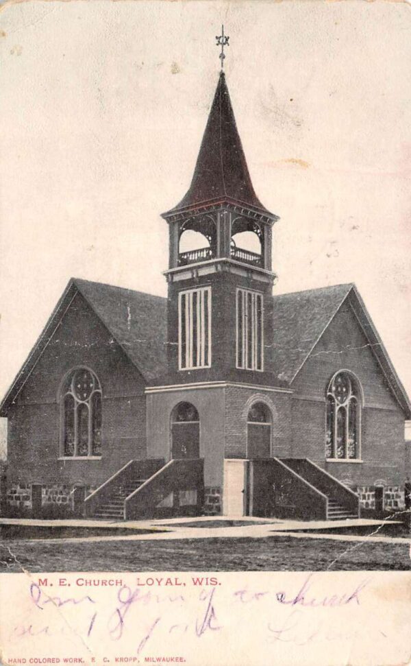 Loyal Wisconsin Methodist Episcopal Church Vintage Postcard AA97120